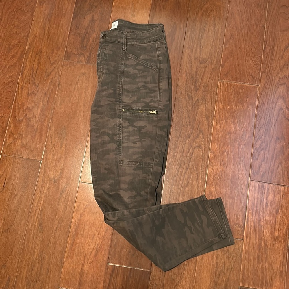 pistola Women's Camo Cargo Pants in Dark Olive